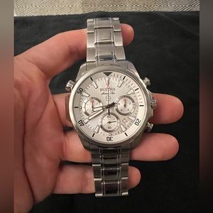 Bulova Marine Star Silver with White Dial